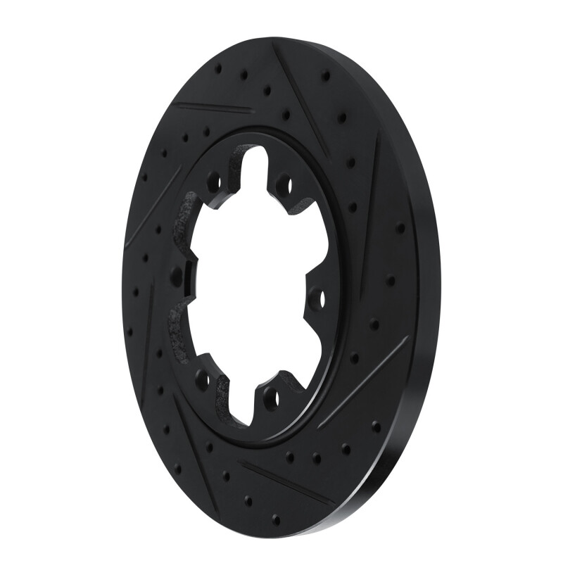 Ford Transit-150 Brake Rotor (1) - Rear Right - R1 Concepts - Drilled & Slotted - Black - `15-`25